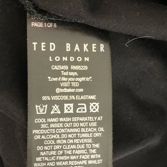 Ted baker, black gold star T-shirt - Picture 5 of 10